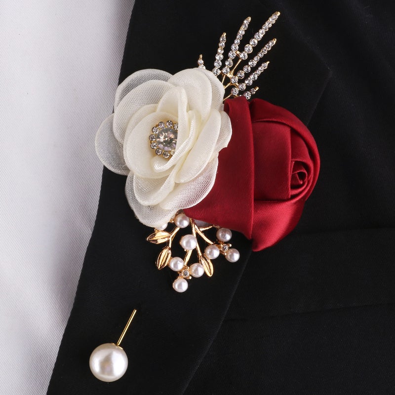Supply Of Bride And Groom Wedding Corsage Wrist Flower Suit Diy Wedding Dress Accessories Manufacturers Xh925 - Image 4